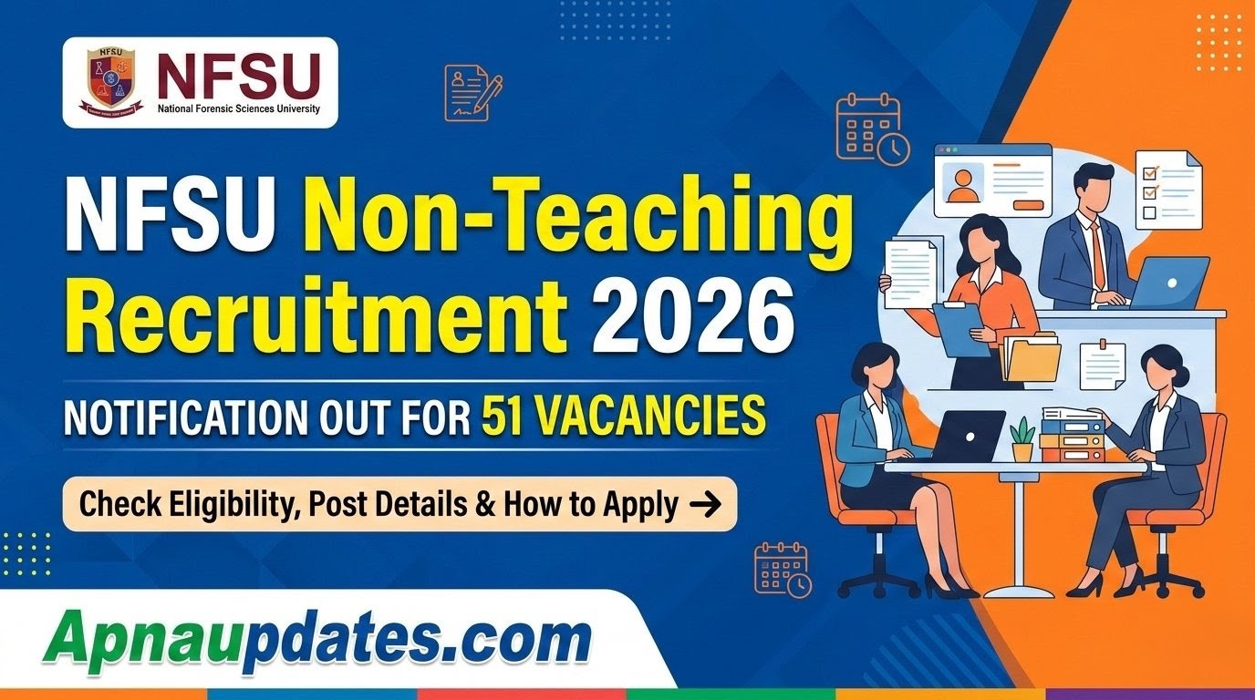 NFSU Non-Teaching Recruitment 2026 Notification and Online Application Form