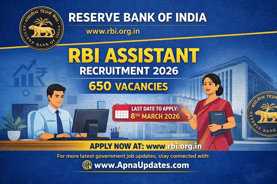 RBI Assistant Recruitment 2026 Notification Out for 650 Posts | Apply Online for Panel Year 2025