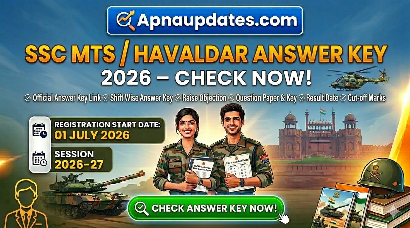 SSC MTS / Havaldar answer key 2026 – check Now