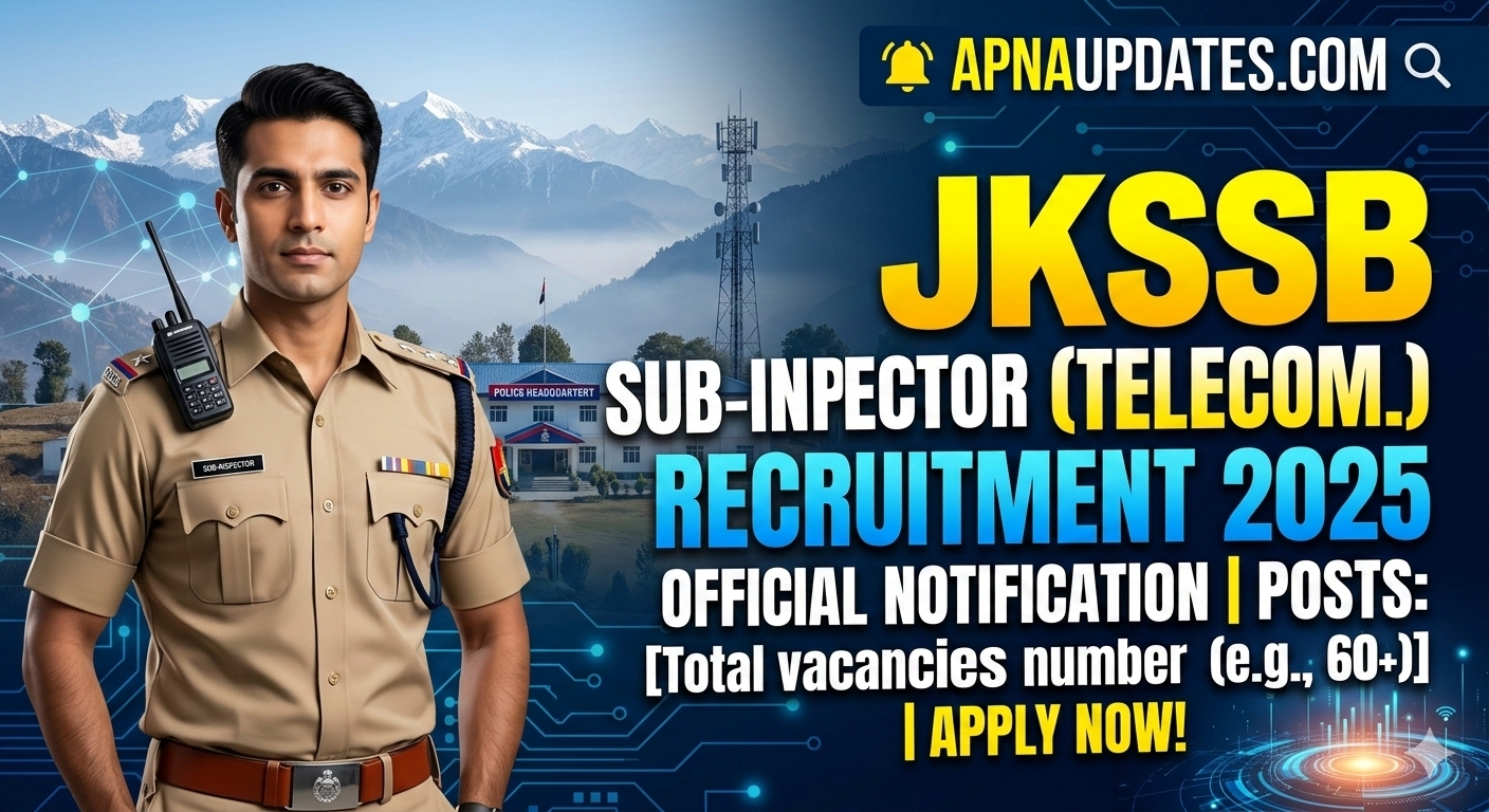 JKSSB Sub-Inspector (Telecom.) Recruitment 2025