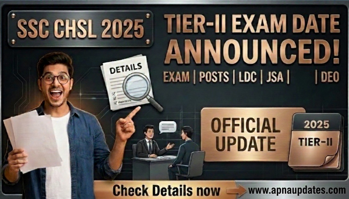 SSC CHSL Tier 2 Exam Date 2026 Announced – Check Complete Details, Exam Pattern, Eligibility & Preparation Tips