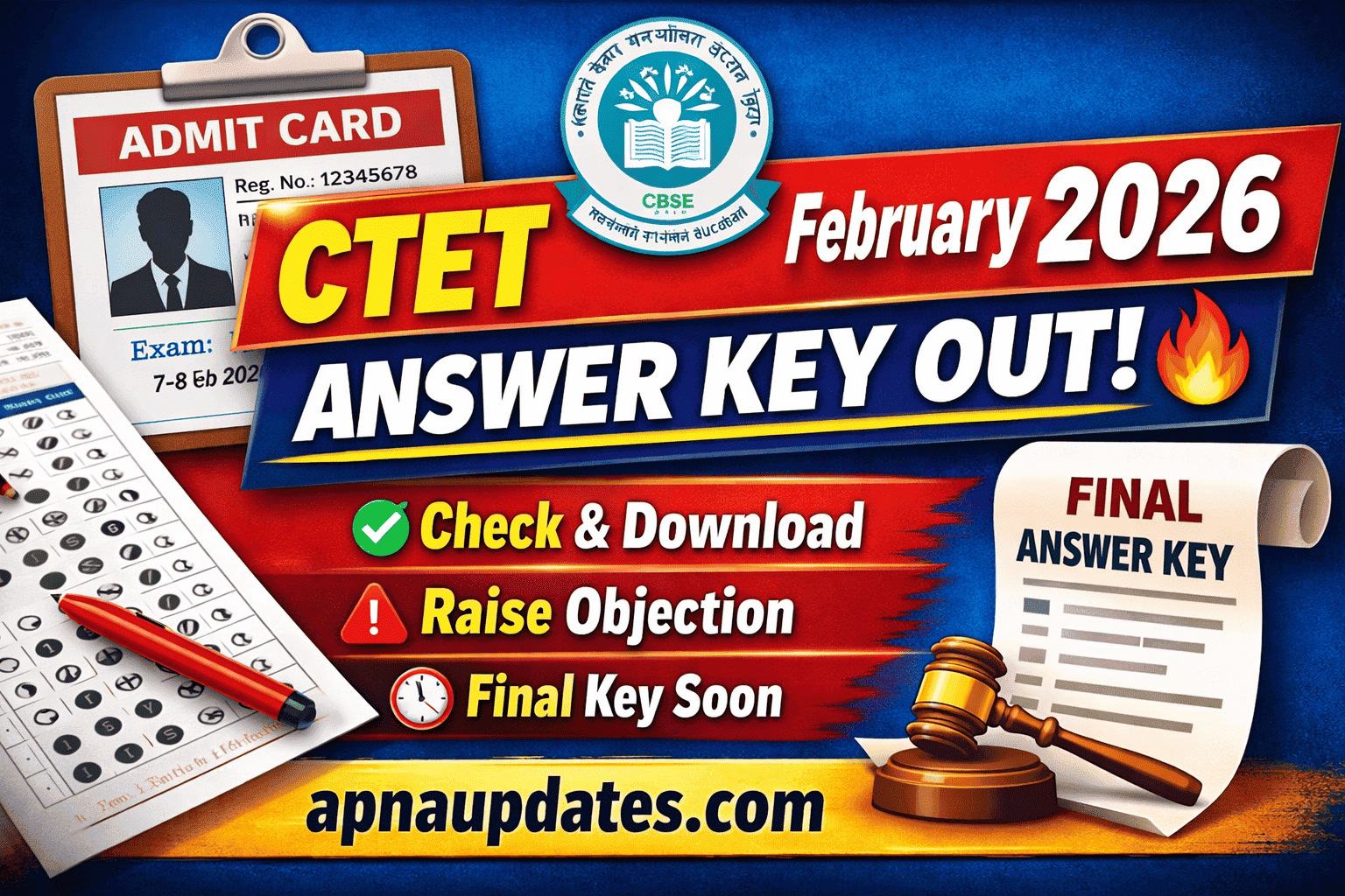 CTET February 2026 Answer Key Out, Direct Link