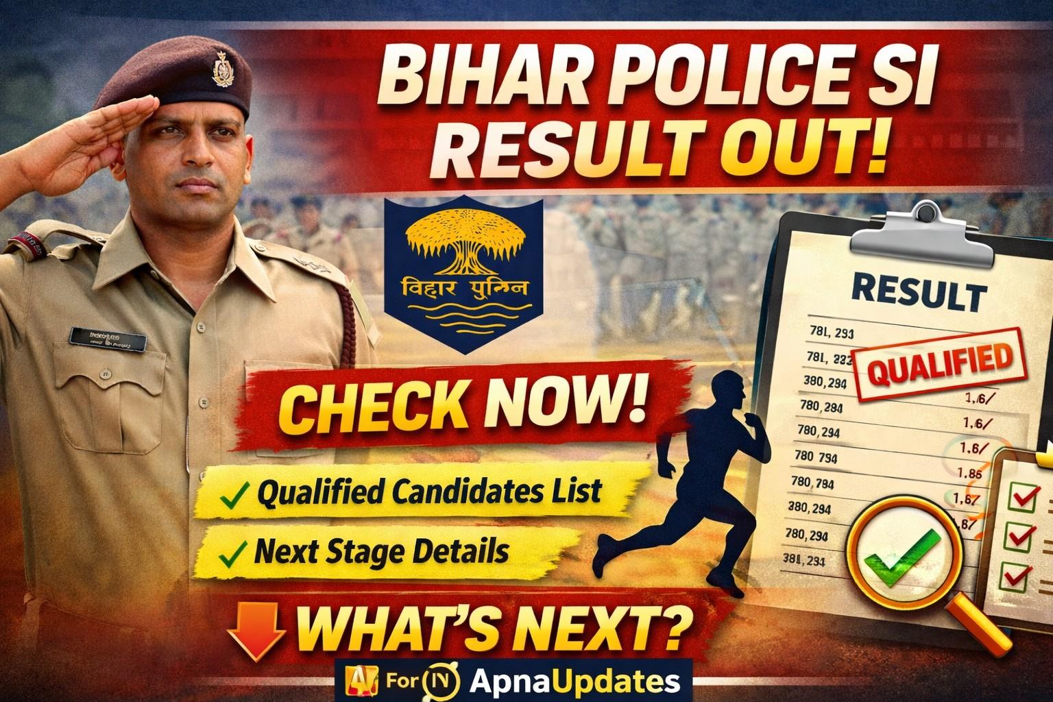 Bihar Police SI Prelims Result 2026 Out – Check Qualified Candidates List for Advt. No. 05/2025