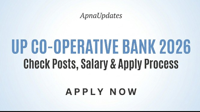 UP Co-Operative Bank 2026 Hiring Starts — Check Posts, Salary & Apply Process