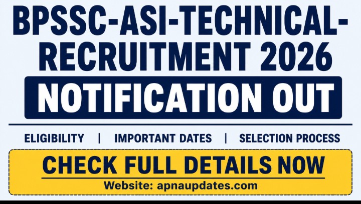 BPSSC ASI Technical Recruitment 2026 Notification Out for 22 Posts in Bihar Police Radio